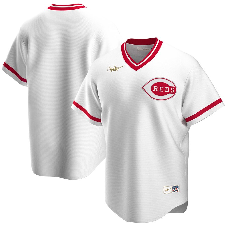 Cincinnati Reds Nike Home Cooperstown Collection Team MLB Jersey White->cincinnati reds->MLB Jersey
